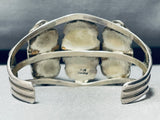 Jawdropping Green Turquoise!! Vintage Native American Navajo Sterling Silver Bracelet-Nativo Arts