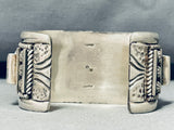 Tubular!!!! One Of One Vintage Native American Navajo Turquoise Sterling Silver Bracelet-Nativo Arts