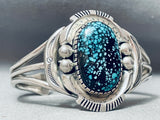 One Of The Best Vintage Native American Navajo Spiderweb Turquoise Sterling Silver Bracelet-Nativo Arts