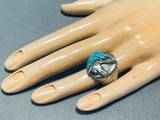 The Best Turquoise Horse Vintage Native American Navajo Sterling Silver Ring-Nativo Arts
