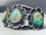 Authentic Vintage Native American Navajo Royston Turquoise Sterling Silver Bracelet-Nativo Arts