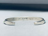 6 Inch Wrist Vintage Native American Navajo Inlay Turquoise Sterling Silver Bracelet-Nativo Arts