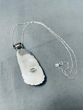 Chunky Royston Turquoise Vintage Native American Navajo Sterling Silver Necklace-Nativo Arts