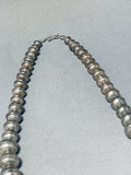 One Of The Most Unique Vintage Native American Navajo Sterling Silver Ball Necklace-Nativo Arts
