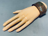 Unique Vintage Native American Navajo Copper & Sterling Silver Storyteller Bracelet-Nativo Arts