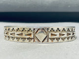 Joe Chee Important Vintage Native American Navajo Sterling Silver Bracelet-Nativo Arts