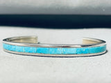 Robin Banteah Vintage Zuni Turquoise Sterling Silver Bracelet-Nativo Arts