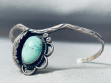Amazing Vintage Native American Navajo Leaf Sterling Silver Bracelet