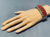 The Best Long Coral Native American Navajo Sterling Silver Bracelet This Year-Nativo Arts