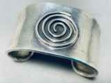 Mesmerizing Vintage Native American Navajo Sterling Silver Bracelet Cuff-Nativo Arts