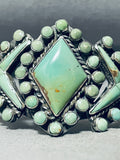 One Of The Most Unique Vintage Native American Navajo Royston Turquoise Sterling Silver Bracelet-Nativo Arts