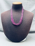 Fab Native American Navajo Sugulite Heishi Native American Navajo Sterling Silver Necklace-Nativo Arts