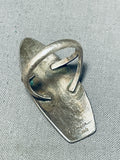 Exceptional Vintage Native American Navajo Tommy Singer Sterling Silver Kokopelli Ring-Nativo Arts