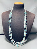 Native American Important Vintage Santo Domingo Turquoise Shell Necklace-Nativo Arts