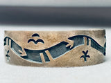 Important Artist Vintage Native American Hopi Sterling Silver Bracelet Old-Nativo Arts
