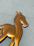 Precious Vintage Native American Navajo Copper Pony Pin-Nativo Arts