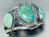 One Of The Best Vintage Native American Navajo Royston Turquoise Sterling Silver Bracelet-Nativo Arts