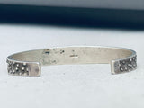 Incredibly Intricate Vintage Navajo Bear Inlay Sterling Silver Bracelet-Nativo Arts