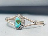 Marvelous Native American Navajo Sonoran Turquoise Sterling Silver Bracelet-Nativo Arts