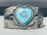 Love Of Turquoise Vintage Sterling Silver Bracelet Cuff-Nativo Arts