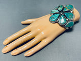 Jimmy Jackson Important Vintage Native American Navajo Turquoise Sterling Silver Bracelet-Nativo Arts
