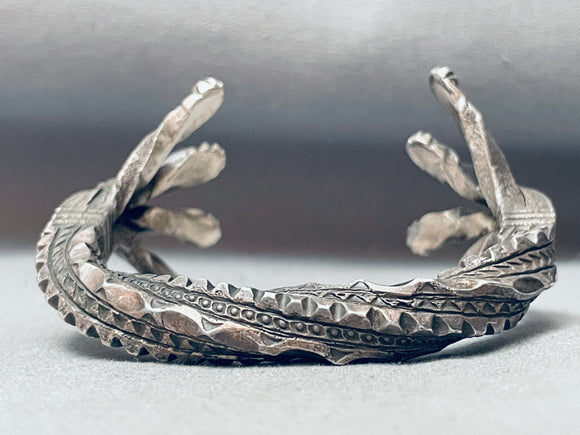 One Of The Best Ever Vintage Native American Navajo Sterling Silver Bracelet-Nativo Arts