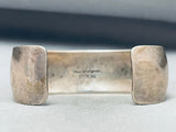 Paul Livingston Vintage Native American Navajo Topaz Sterling Silver Bracelet-Nativo Arts