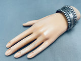 The Best Vintage Native American Navajo Teardrop Sterling Silver Shell Bracelet Cuff-Nativo Arts