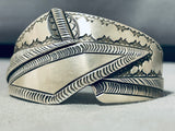 Wild Silverwork!! Vintage Native American Navajo Sterling Silver Bracelet Cuff-Nativo Arts