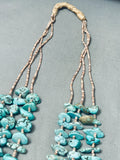 Exceptional 254 Grams Vintage Native American Navajo Heishi Turquoise Necklace