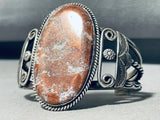 Rare Bisbee Campbellite Vintage Native American Navajo Sterling Silver Bracelet Old-Nativo Arts
