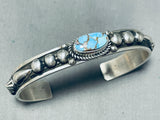 Al Jake Native American Navajo Golden Hills Turquoise Sterling Silver Bracelet-Nativo Arts