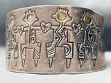 Detailed Vintage Southwest Sterling Silver Bracelet