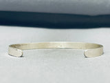 John Honie Vintage Native American Hopi Sterling Silver Wave Bracelet-Nativo Arts