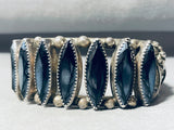 The Best Vintage Native American Navajo Hematite Sterling Silver Bracelet-Nativo Arts