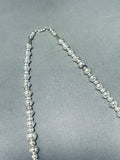 Dazzling Vintage Native American Navajo Sterling Silver Necklace-Nativo Arts