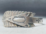 One Of The Most Unique Arrow Vintage Native American Navajo Sterling Silver Bracelet-Nativo Arts