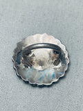 One Of The Best Ever Vintage Native American Zuni Sun Inlay Sterling Silver Turquoise Ring Old-Nativo Arts
