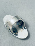 Jerman Vandever Vintage Native American Navajo #8 Turquoise Sterling Silver Ring 30 G-Nativo Arts