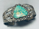 Gasp! Very Old Vintage Native American Navajo Royston Turquoise Sterling Silver Bracelet-Nativo Arts