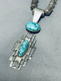 Native American Best Vintage Apache Comanche Vintage Navajo Carico Lake Sterling Silver Necklace-Nativo Arts