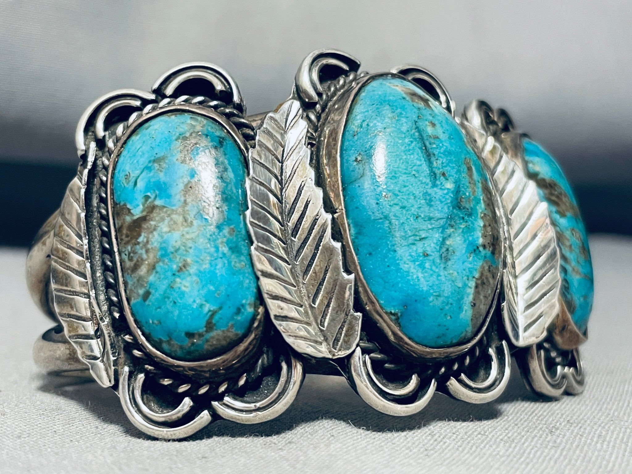 Sterling silver 2024 turquoise bracelet