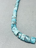 Native American Graduating Heishi Vintage Santo Domingo Turquoise Sterling Silver Necklace-Nativo Arts