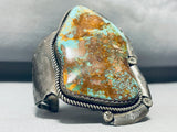 One Of The Best Ever Vintage Native American Navajo Royston Turquoise Sterling Silver Bracelet-Nativo Arts