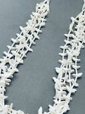 Rare White Dove Vintage Santo Domingo Sterling Silver Heishi Necklace-Nativo Arts