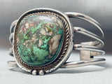 Incredible Vintage Native American Navajo Royston Turquoise Sterling Silver Bracelet Old-Nativo Arts