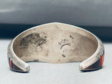 Somebody Famous Vintage Native American Navajo Turquoise Inlay Sterling Silver Bracelet-Nativo Arts