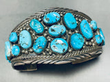 Wow The Crowd! Vintage Native American Navajo Turquoise Sterling Silver Bracelet-Nativo Arts