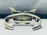 Stunning Vintage Native American Navajo Turquoise Sterling Silver Butterfly Bracelet-Nativo Arts