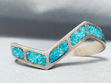 Astonishing Vintage Native American Navajo Cross Turquoise Sterling Silver Bracelet-Nativo Arts
